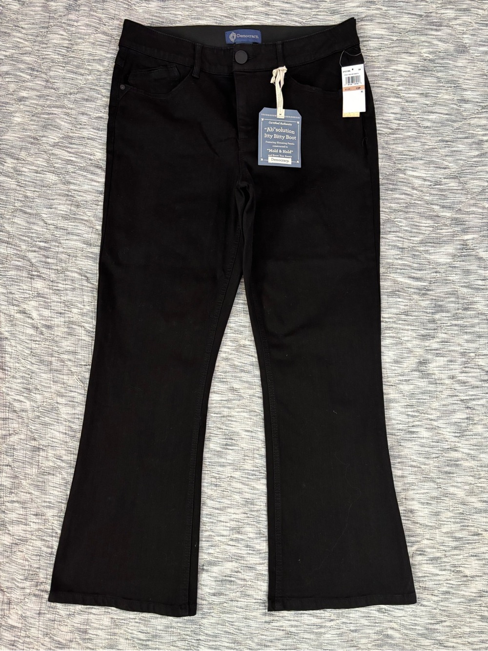 Democracy Ab"solution Itty Bitty Bootcut Black Jeans Sz 12P NWT | Bootcut Jeans- - Picture 9 of 15